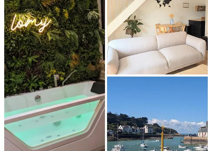 Duplex Lomy Vue Sur Le Port Avec Sauna-Balneo-5Mn Plage